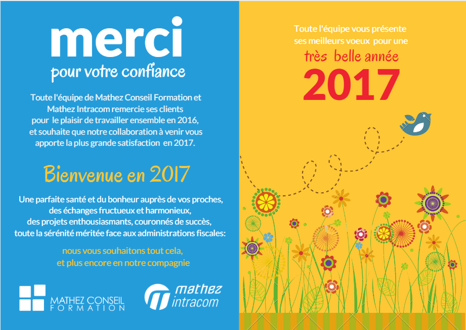 Meilleurs voeux pour 2017 :)