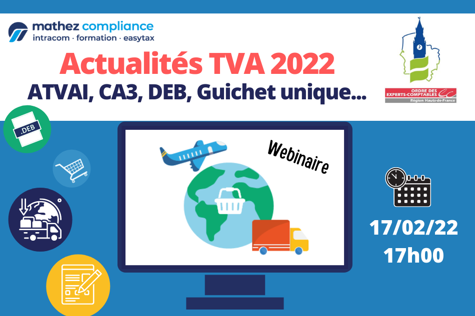 Webinaire ‘Actualités TVA 2022 en partenariat avec le CROEC Hauts de France’